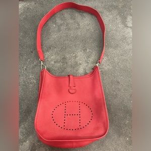 Pure Sophistication: Vintage Hermes Evelyne in Red